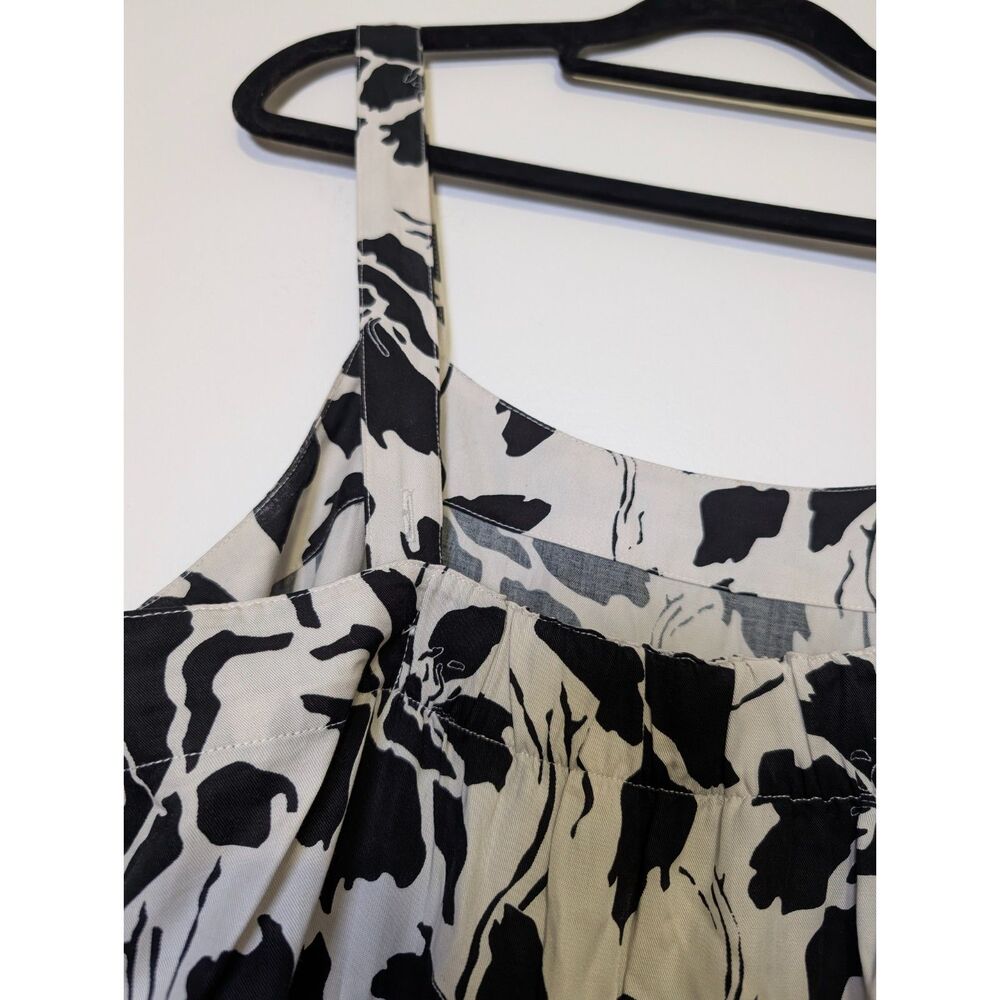 The Drop Britt Tiered Maxi Dress Black White Floral Cottagecore Boho Chic Size M - Picture 8 of 8